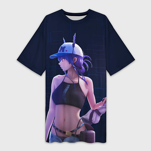 Женская длинная футболка Chen Arknights / 3D-принт – фото 1