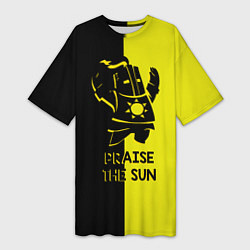 Женская длинная футболка Praise the sun