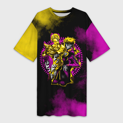Женская длинная футболка JoJo Bizarre Adventure / 3D-принт – фото 1