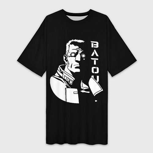 Женская длинная футболка Бато / 3D-принт – фото 1