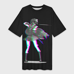 Женская длинная футболка Убийца Акаме