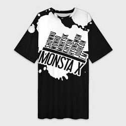 Женская длинная футболка Monsta X