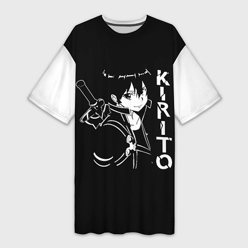 Женская длинная футболка Kirito / 3D-принт – фото 1