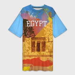Женская длинная футболка Египет Пирамида Хеопса