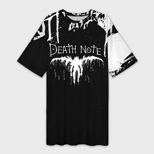 Женская длинная футболка Death Note / 3D-принт – фото 1