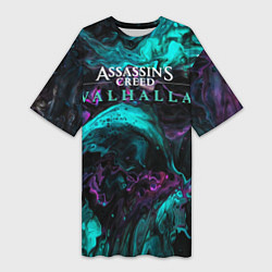 Женская длинная футболка Assassins Creed Valhalla