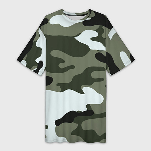 Женская длинная футболка Camouflage 2 / 3D-принт – фото 1