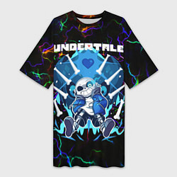 Женская длинная футболка Undertale Sans