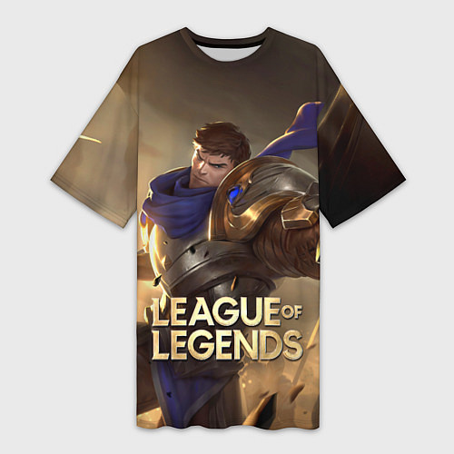 Женская длинная футболка League of legends Гарен / 3D-принт – фото 1