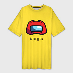 Женская длинная футболка Among UsLoGo