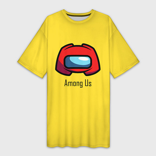 Женская длинная футболка Among UsLoGo / 3D-принт – фото 1