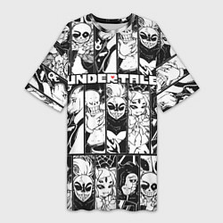 Женская длинная футболка UNDERTALE