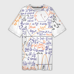 Женская длинная футболка Мама, я физик!