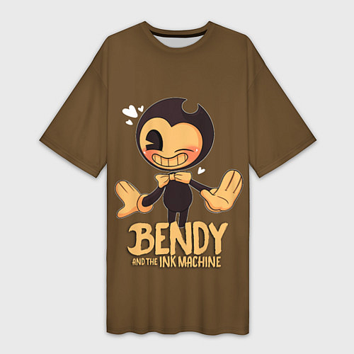 Женская длинная футболка Bendy And The Ink Machine / 3D-принт – фото 1