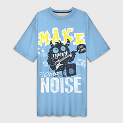 Женская длинная футболка Монстр рока