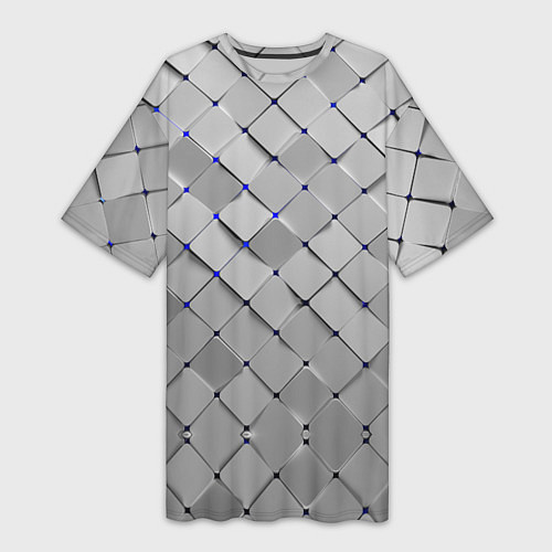 Женская длинная футболка Геометрия / 3D-принт – фото 1