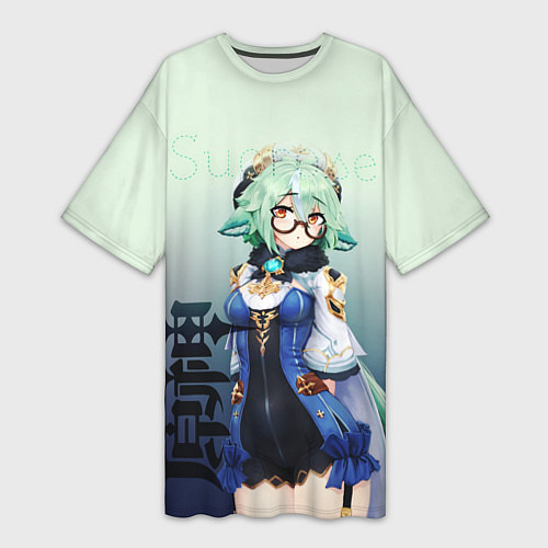 Женская длинная футболка Sucrose / 3D-принт – фото 1