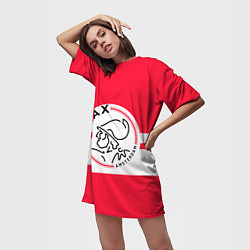 Футболка женская длинная AJAX AMSTERDAM, цвет: 3D-принт — фото 2