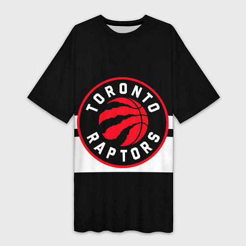 Женская длинная футболка TORONTO RAPTORS / 3D-принт – фото 1