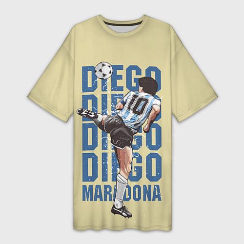 Женская длинная футболка Diego Diego / 3D-принт – фото 1
