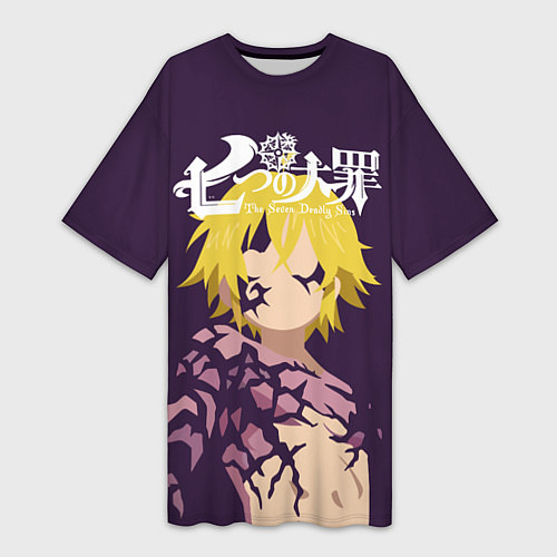 Женская длинная футболка Nanatsu no Taizai / 3D-принт – фото 1