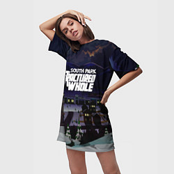 Футболка женская длинная Южный Парк South Park, цвет: 3D-принт — фото 2