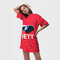 Футболка женская длинная Jett, цвет: 3D-принт — фото 2