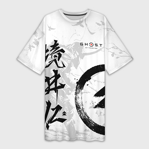 Женская длинная футболка Ghost of Tsushima / 3D-принт – фото 1