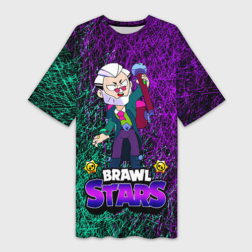 Женская длинная футболка Brawl StarsByron / 3D-принт – фото 1
