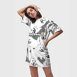 Футболка женская длинная Undertale, цвет: 3D-принт — фото 2