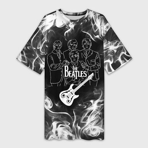 Женская длинная футболка The Beatles / 3D-принт – фото 1