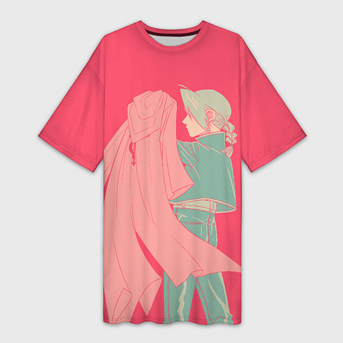 Женская длинная футболка Стальной Алхимик / 3D-принт – фото 1