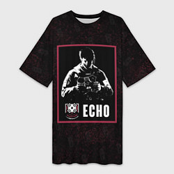 Женская длинная футболка Echo
