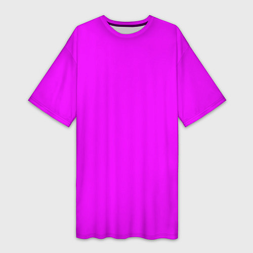 Женская длинная футболка Маджента без рисунка / 3D-принт – фото 1