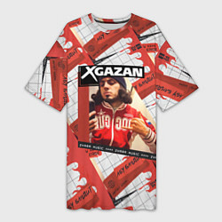 Футболка женская длинная Клип Gazan - АБУ БАНДИТ, цвет: 3D-принт