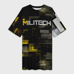 Женская длинная футболка MILITECH камуфляж Cyberpunk 2077
