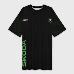 Футболка женская длинная Шкода РС Z, цвет: 3D-принт