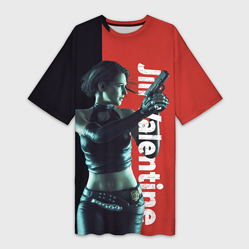 Женская длинная футболка RE3 Jill Valentine / 3D-принт – фото 1