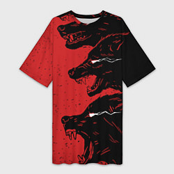 Женская длинная футболка Evil Wolves