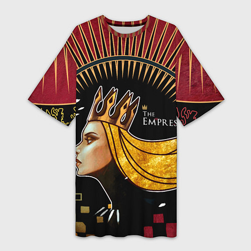 Женская длинная футболка AK47 The Empress Императрица / 3D-принт – фото 1