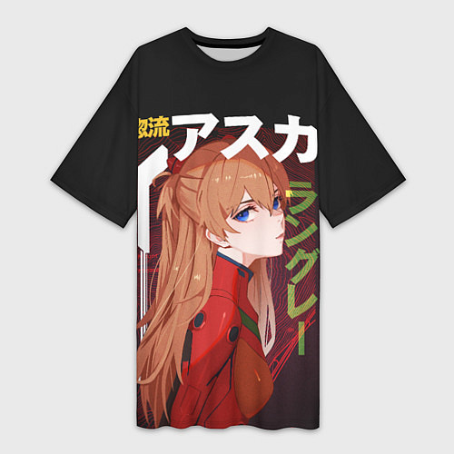 Женская длинная футболка Asuka / 3D-принт – фото 1