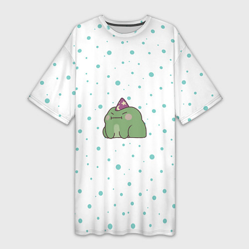 Женская длинная футболка Лягушка-маг / 3D-принт – фото 1