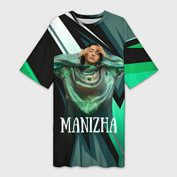 Женская длинная футболка Манижа Manizha