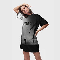 Футболка женская длинная Limbo, цвет: 3D-принт — фото 2