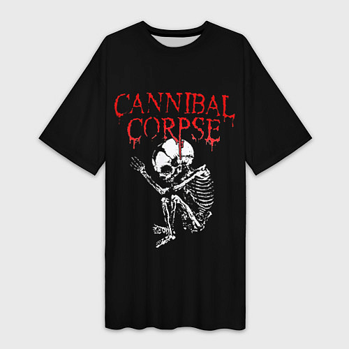 Женская длинная футболка Cannibal Corpse 1 / 3D-принт – фото 1