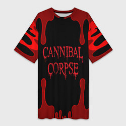 Футболка женская длинная Cannibal Corpse, цвет: 3D-принт