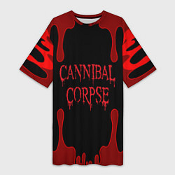 Женская длинная футболка Cannibal Corpse