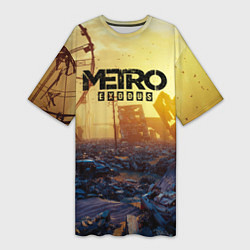 Женская длинная футболка Metro Exodus