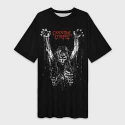 Женская длинная футболка Cannibal Corpse