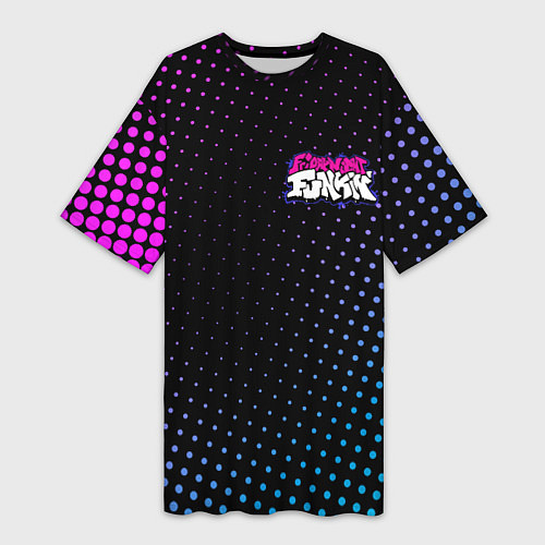 Женская длинная футболка Friday Night Funkin / 3D-принт – фото 1